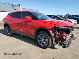 2023 Chevrolet Blazer LT with VIN 3GNKBCR43PS146610, listed as a Copart auction lot 55445824 with 12,765 mi miles and Non repairable. Bid and sale history available at DreamBid. Image 4.