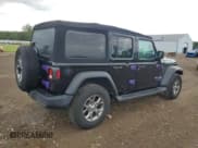 ✅ 2020 Jeep Wrangler Unlimited Sport • VIN: 1C4HJXDGXLW250430 • Lot: 70234145. Listed on Copart with 61,774 mi. Free auction sales archive from the USA and detailed vehicle history report at DreamBid. Image 3.