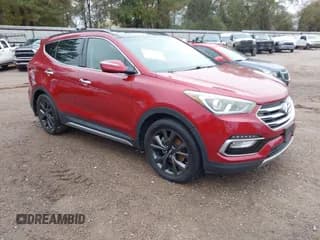 ✅ 2018 Hyundai Santa Fe Ultimate • VIN: 5XYZW4LA0JG516856 • Lot: 43790230. Listed on IAAI with 128,969 mi. Free auction sales archive from the USA and detailed vehicle history report at DreamBid. Image 1.