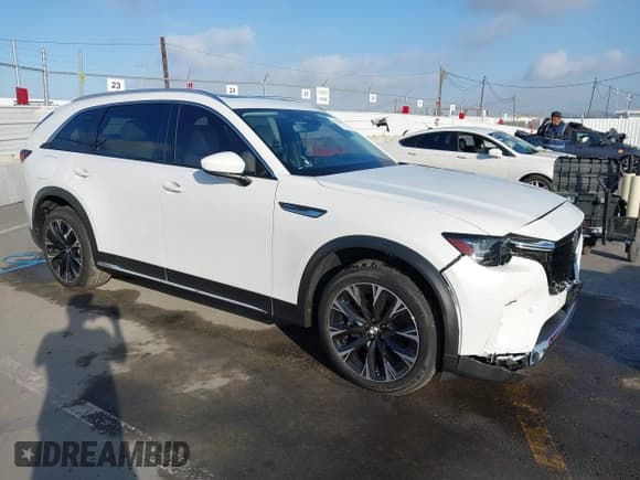 ✅ 2024 Mazda CX-90 Premium Plus • VIN: JM3KKEHA7R1123225 • Lot: 43504897. Listed on IAAI with 21,932 mi. Free auction sales archive from the USA and detailed vehicle history report at DreamBid. Image 1.