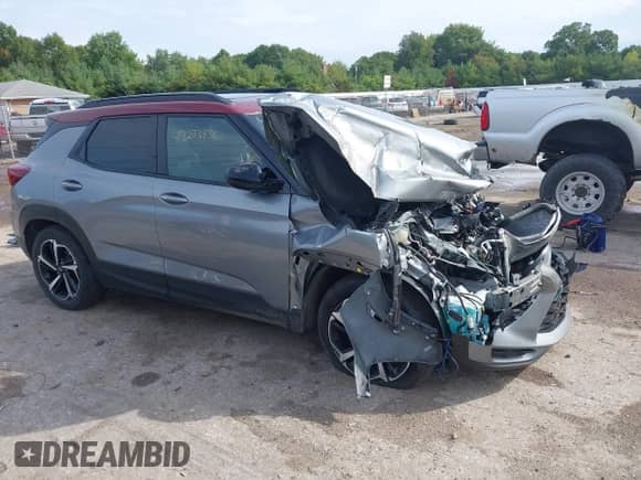 2023 Chevrolet TrailBlazer RS with VIN KL79MUSL5PB183725, listed as a IAAI auction lot 43273438 with 51,787 mi miles and . Bid and sale history available at DreamBid. Image 1.