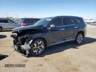 ✅ 2021 Hyundai Palisade Calligraphy • VIN: KM8R7DHE2MU195006 • Лот: 92201895. Опубликован ранее на Copart с пробегом 38 997 миль. Бесплатный доступ к архиву аукционных продаж из США и подробный отчёт об истории автомобиля на DreamBid. Изображение 1.