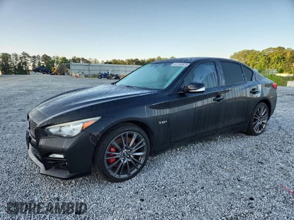 ✅ 2017 Infiniti Q50 Red Sport 400 • VIN: JN1FV7AR2HM870261 • Lot: 61746825. Listed on Copart with 118,222 mi. Free auction sales archive from the USA and detailed vehicle history report at DreamBid. Image 1.