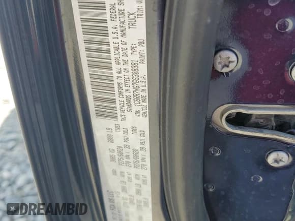 ✅ 2016 Ram 1500 Laramie • VIN: 1C6RR7NG7GS308381 • Лот: 84809365. Опубликован ранее на Copart с пробегом 154 103 миль. Бесплатный доступ к архиву аукционных продаж из США и подробный отчёт об истории автомобиля на DreamBid. Изображение 12.