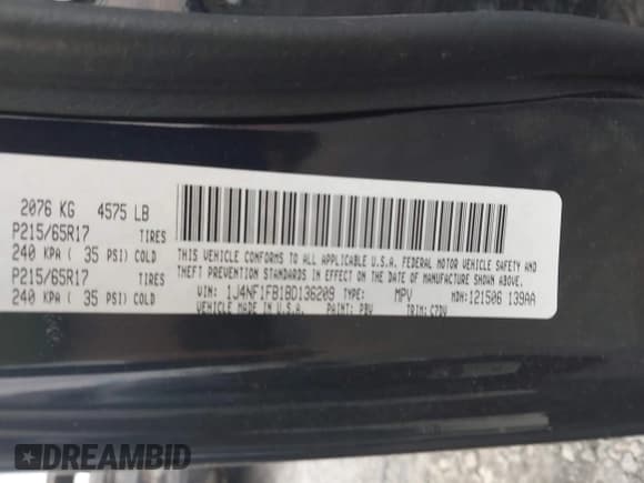 ✅ 2011 Jeep Compass Latitude • VIN: 1J4NF1FB1BD136209 • Lot: 43467993. Wystawiony na IAAI z przebiegiem 133 738 mil. Bezpłatny archiwum sprzedaży aukcyjnych z USA i szczegółowy raport historii pojazdu na DreamBid. Zdjęcie 9.
