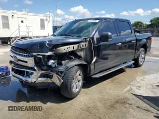 2018 Ford F-150 XL with VIN 1FTEW1CP0JFB80677, listed as a Copart auction lot 80351475 with 107,901 mi miles and Clean title. Bid and sale history available at DreamBid. Image 1.