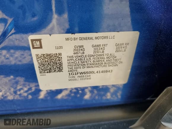✅ 2020 Chevrolet Bolt EV LT • VIN: 1G1FW6S00L4145943 • Lot: 76336854. Wystawiony na Copart z przebiegiem 12 392 mil. Bezpłatny archiwum sprzedaży aukcyjnych z USA i szczegółowy raport historii pojazdu na DreamBid. Zdjęcie 13.