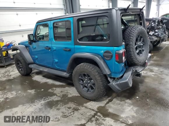 ✅ 2024 Jeep Wrangler Willys • VIN: 1C4RJXN68RW211242 • Лот: 90731865. Опубликован ранее на Copart с пробегом 28 078 миль. Бесплатный доступ к архиву аукционных продаж из США и подробный отчёт об истории автомобиля на DreamBid. Изображение 2.