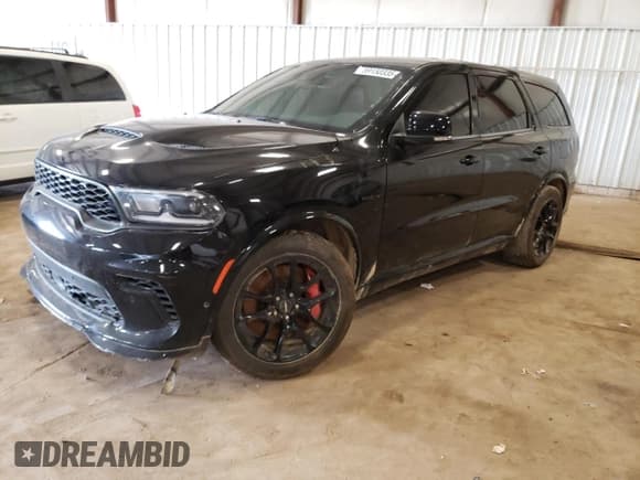 ✅ 2021 Dodge Durango SRT Hellcat • VIN: 1C4SDJH97MC740817 • Лот: 59150335. Опубликован ранее на Copart с пробегом 57 348 миль. Бесплатный доступ к архиву аукционных продаж из США и подробный отчёт об истории автомобиля на DreamBid. Изображение 1.