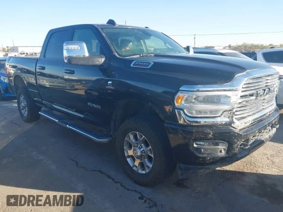 ✅ 2024 Ram 2500 Laramie • VIN: 3C6UR5FL6RG282196 • Lot: 43583268. Listed on IAAI with 70,586 mi. Free auction sales archive from the USA and detailed vehicle history report at DreamBid. Image 1.