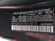 ✅ 2022 Mercedes-Benz E 350 • VIN: W1KZF8DB7NB078518 • Lot: 43561363. Listed on IAAI with 30,849 mi. Free auction sales archive from the USA and detailed vehicle history report at DreamBid. Image 9.