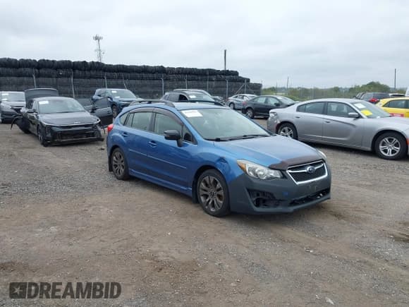 ✅ 2015 Subaru Impreza Special Sports Premium • VIN: JF1GPAT62F8307573 • Lot: 43168761. Listed on IAAI with 88,184 mi. Free auction sales archive from the USA and detailed vehicle history report at DreamBid. Image 1.