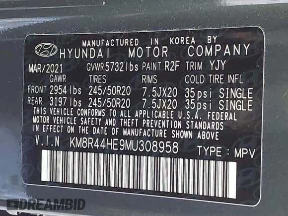 ✅ 2021 Hyundai Palisade SEL • VIN: KM8R44HE9MU308958 • Лот: 41355514. Опубликован ранее на IAAI с пробегом 49 404 миль. Бесплатный доступ к архиву аукционных продаж из США и подробный отчёт об истории автомобиля на DreamBid. Изображение 9.