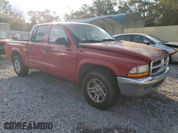 2004 Dodge Dakota SLT z VIN 1D7HL48K04S781707, wystawiony jako Copart lot #74326284 z przebiegiem 190 531 mil mil oraz Czysty tytuł • Clean title. Historia ofert i sprzedaży dostępna na DreamBid. Obrazek 4.