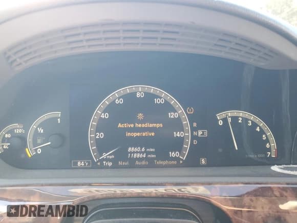 ✅ 2007 Mercedes-Benz S 550 • VIN: WDDNG71X07A111731 • Lot: 90141025. Listed on Copart with 118,864 mi. Free auction sales archive from the USA and detailed vehicle history report at DreamBid. Image 9.