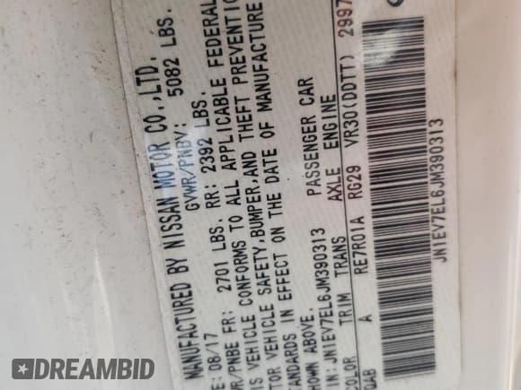 ✅ 2018 Infiniti Q60 Sport • VIN: JN1EV7EL6JM390313 • Lot: 59350895. Wystawiony na Copart z przebiegiem 149 970 mil. Bezpłatny archiwum sprzedaży aukcyjnych z USA i szczegółowy raport historii pojazdu na DreamBid. Zdjęcie 13.