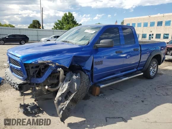 2019 Ram 1500 Express with VIN 1C6RR7FG4KS635635, listed as a Copart auction lot 67610484 with 81,543 mi miles and Salvage title. Bid and sale history available at DreamBid. Image 1.