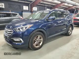 ✅ 2018 Hyundai Santa Fe 2.4L • VIN: 5XYZUDLB2JG509325 • Лот: 90853565. Опубликован ранее на Copart с пробегом 109 216 миль. Бесплатный доступ к архиву аукционных продаж из США и подробный отчёт об истории автомобиля на DreamBid. Изображение 1.