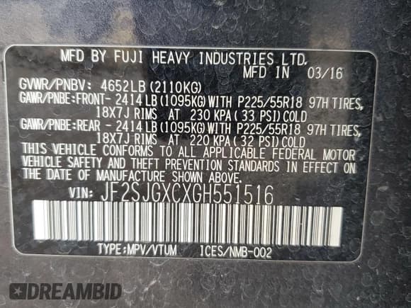 ✅ 2016 Subaru Forester XT Touring • VIN: JF2SJGXCXGH551516 • Lot: 66123475. Wystawiony na Copart z przebiegiem Nie podano. Bezpłatny archiwum sprzedaży aukcyjnych z USA i szczegółowy raport historii pojazdu na DreamBid. Zdjęcie 13.