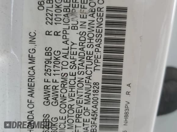 ✅ 2019 Acura TLX Technology • VIN: 19UUB3F45KA001828 • Lot: 69799485. Wystawiony na Copart z przebiegiem 137 766 mil. Bezpłatny archiwum sprzedaży aukcyjnych z USA i szczegółowy raport historii pojazdu na DreamBid. Zdjęcie 12.