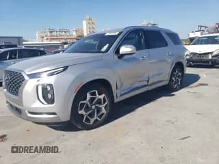 ✅ 2022 Hyundai Palisade Calligraphy • VIN: KM8R74HE2NU352471 • Лот: 77663304. Опубликован ранее на Copart с пробегом 48 056 миль. Бесплатный доступ к архиву аукционных продаж из США и подробный отчёт об истории автомобиля на DreamBid. Изображение 1.
