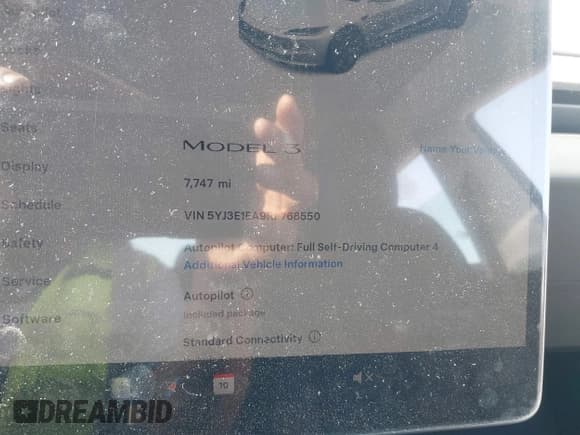 ✅ 2024 Tesla Model 3 • VIN: 5YJ3E1EA9RF768550 • Лот: 43185264. Опубликован ранее на IAAI с пробегом 7 747 миль. Бесплатный доступ к архиву аукционных продаж из США и подробный отчёт об истории автомобиля на DreamBid. Изображение 15.