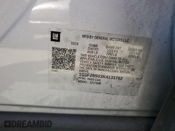 ✅ 2019 Chevrolet Bolt EV Premier • VIN: 1G1FZ6S03K4133792 • Lot: 66237554. Wystawiony na Copart z przebiegiem 33 369 mil. Bezpłatny archiwum sprzedaży aukcyjnych z USA i szczegółowy raport historii pojazdu na DreamBid. Zdjęcie 12.