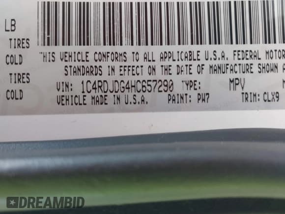 ✅ 2017 Dodge Durango GT • VIN: 1C4RDJDG4HC657290 • Lot: 42695892. Wystawiony na IAAI z przebiegiem 85 819 mil. Bezpłatny archiwum sprzedaży aukcyjnych z USA i szczegółowy raport historii pojazdu na DreamBid. Zdjęcie 9.