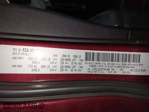 ✅ 2017 Dodge Durango GT • VIN: 1C4RDJDG3HC741309 • Lot: 43585101. Wystawiony na IAAI z przebiegiem 81 318 mil. Bezpłatny archiwum sprzedaży aukcyjnych z USA i szczegółowy raport historii pojazdu na DreamBid. Zdjęcie 9.