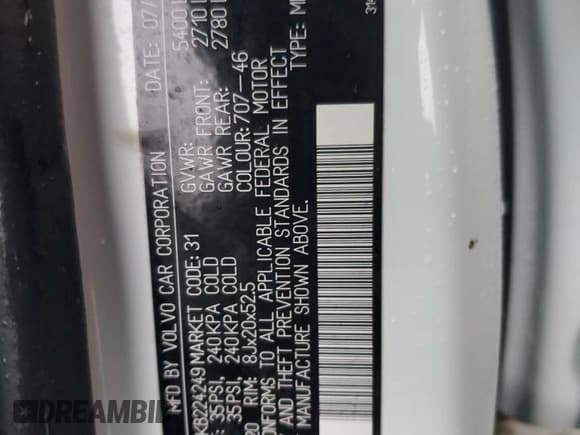 ✅ 2019 Volvo XC60 Momentum • VIN: LYVA22RKXKB224249 • Lot: 87109694. Wystawiony na Copart z przebiegiem 69 190 mil. Bezpłatny archiwum sprzedaży aukcyjnych z USA i szczegółowy raport historii pojazdu na DreamBid. Zdjęcie 14.