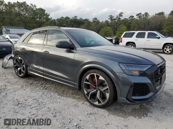 ✅ 2020 Audi RS Q8 • VIN: WU1ARAF16LD020446 • Lot: 43275034. Listed on Copart with Not provided. Free auction sales archive from the USA and detailed vehicle history report at DreamBid. Image 4.