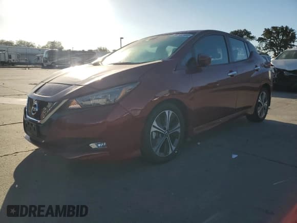 ✅ 2022 Nissan LEAF SV • VIN: 1N4AZ1CV9NC561154 • Lot: 86182965. Listed on Copart with 23,639 mi. Free auction sales archive from the USA and detailed vehicle history report at DreamBid. Image 1.