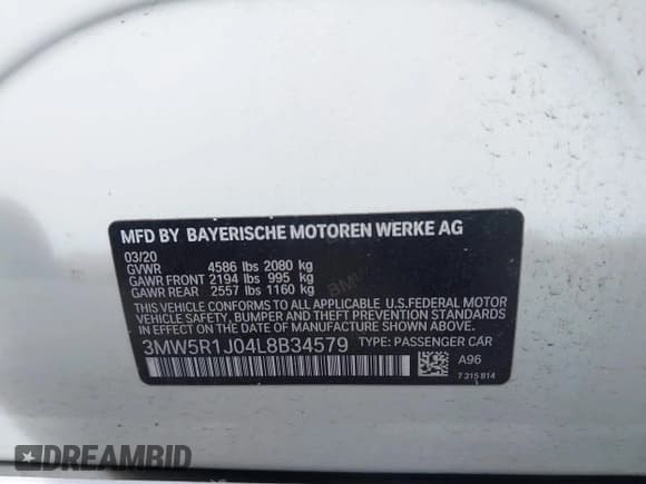 ✅ 2020 BMW 3 Series 330i • VIN: 3MW5R1J04L8B34579 • Lot: 43366185. Wystawiony na IAAI z przebiegiem Nie podano. Bezpłatny archiwum sprzedaży aukcyjnych z USA i szczegółowy raport historii pojazdu na DreamBid. Zdjęcie 9.