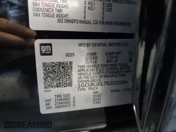 ✅ 2025 Chevrolet Silverado 1500 High Country • VIN: 1GCUKJEL7SZ212204 • Лот: 81936905. Опубликован ранее на Copart с пробегом 4 113 миль. Бесплатный доступ к архиву аукционных продаж из США и подробный отчёт об истории автомобиля на DreamBid. Изображение 12.