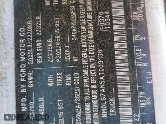 ✅ 2010 Ford Transit Connect XL • VIN: NM0LS7AN5AT003130 • Lot: 62169715. Wystawiony na Copart z przebiegiem Nie podano. Bezpłatny archiwum sprzedaży aukcyjnych z USA i szczegółowy raport historii pojazdu na DreamBid. Zdjęcie 13.