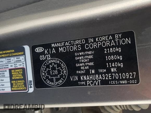 ✅ 2014 Kia Rondo EX • VIN: KNAHU8A32E7010927 • Lot: 68592953. Wystawiony na Copart z przebiegiem 119 123 mil. Bezpłatny archiwum sprzedaży aukcyjnych z USA i szczegółowy raport historii pojazdu na DreamBid. Zdjęcie 14.