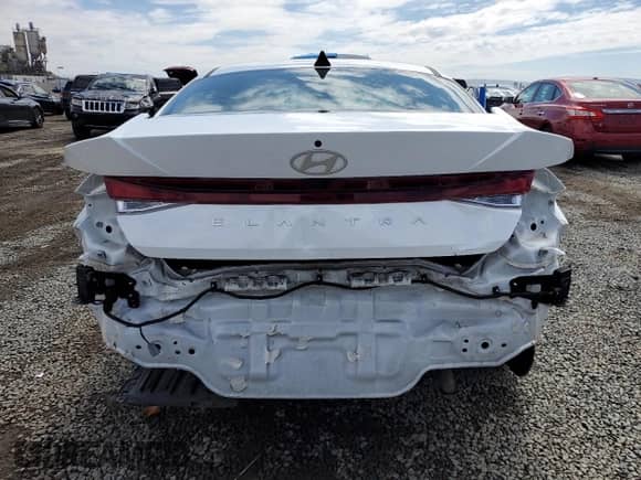 2024 Hyundai Elantra SEL with VIN KMHLM4DG0RU711988, listed as a Copart auction lot 81156315 with 14,591 mi miles and Salvage title. Bid and sale history available at DreamBid. Image 6.