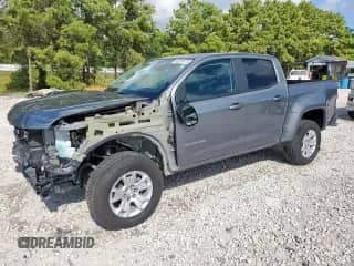 2021 Chevrolet Colorado 2WD LT z VIN 1GCGSCEN0M1263880, wystawiony jako Copart lot #80282475 z przebiegiem 70 400 mil mil oraz Szkoda całkowita • Salvage title. Historia ofert i sprzedaży dostępna na DreamBid. Obrazek 1.