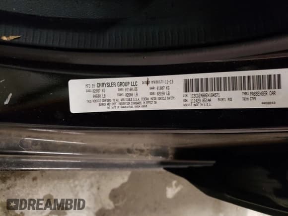 ✅ 2014 Dodge Avenger SE • VIN: 1C3CDZAB0EN184571 • Лот: 78685564. Опубликован ранее на Copart с пробегом 165 713 миль. Бесплатный доступ к архиву аукционных продаж из США и подробный отчёт об истории автомобиля на DreamBid. Изображение 13.