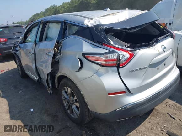 2016 Nissan Murano SV with VIN 5N1AZ2MH9GN108079, listed as a IAAI auction lot 42836993 with 148,422 mi miles and . Bid and sale history available at DreamBid. Image 3.