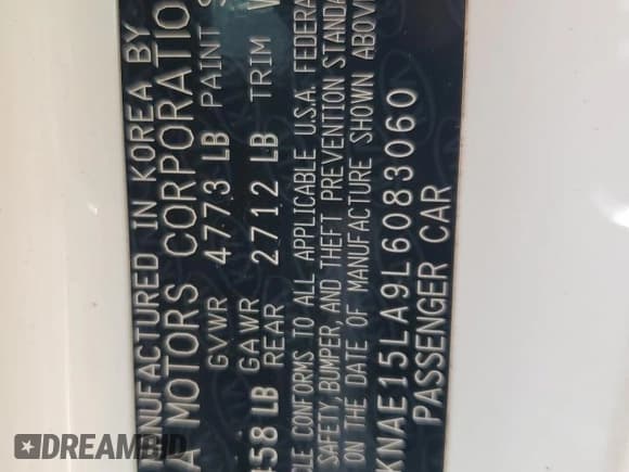 ✅ 2020 Kia Stinger GT-Line • VIN: KNAE15LA9L6083060 • Лот: 62824085. Опубликован ранее на Copart с пробегом 165 805 миль. Бесплатный доступ к архиву аукционных продаж из США и подробный отчёт об истории автомобиля на DreamBid. Изображение 12.