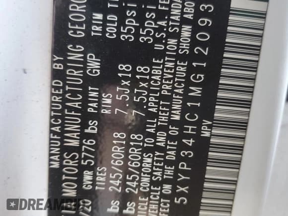 ✅ 2021 Kia Telluride EX • VIN: 5XYP34HC1MG120935 • Лот: 86424405. Опубликован ранее на Copart с пробегом 61 952 миль. Бесплатный доступ к архиву аукционных продаж из США и подробный отчёт об истории автомобиля на DreamBid. Изображение 13.