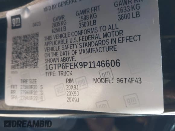 ✅ 2023 GMC Canyon 4WD Denali • VIN: 1GTP6FEK9P1146606 • Lot: 41330983. Wystawiony na IAAI z przebiegiem 18 907 mil. Bezpłatny archiwum sprzedaży aukcyjnych z USA i szczegółowy raport historii pojazdu na DreamBid. Zdjęcie 9.