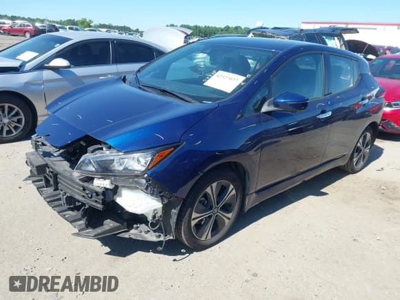 ✅ 2020 Nissan LEAF SL Plus • VIN: 1N4BZ1DP7LC310151 • Lot: 42327077. Listed on IAAI with 57,731 mi. Free auction sales archive from the USA and detailed vehicle history report at DreamBid. Image 2.