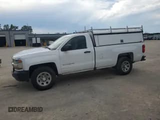 ✅ 2018 Chevrolet Silverado 1500 Work Truck • VIN: 1GCNCNEC6JZ106219 • Лот: 69124265. Опубликован ранее на Copart с пробегом 154 437 миль. Бесплатный доступ к архиву аукционных продаж из США и подробный отчёт об истории автомобиля на DreamBid. Изображение 1.