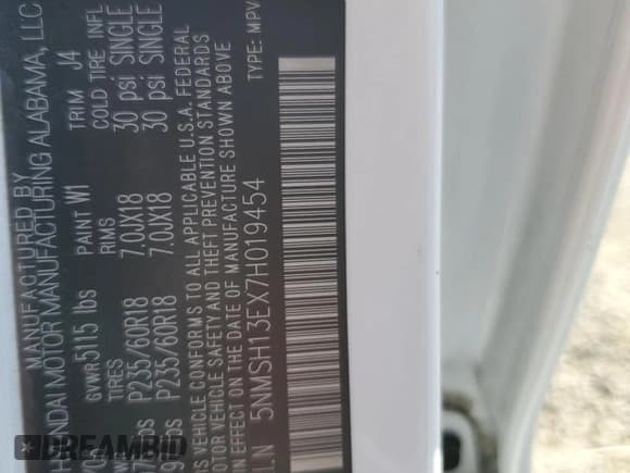 ✅ 2007 Hyundai Santa Fe SE • VIN: 5NMSH13EX7H019454 • Lot: 77422034. Listed on Copart with 54,382 mi. Free auction sales archive from the USA and detailed vehicle history report at DreamBid. Image 13.