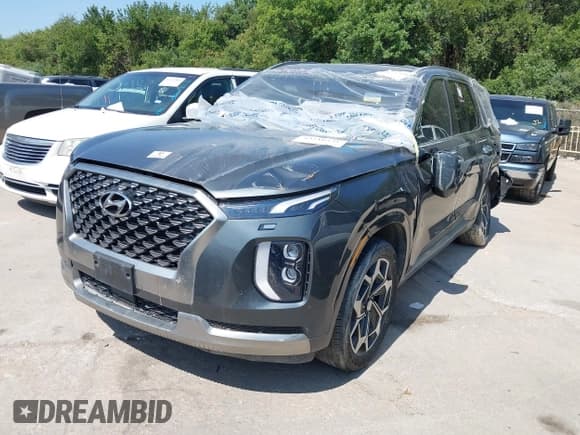 ✅ 2022 Hyundai Palisade Calligraphy • VIN: KM8R74HE4NU367604 • Лот: 43210331. Опубликован ранее на IAAI с пробегом Не указан. Бесплатный доступ к архиву аукционных продаж из США и подробный отчёт об истории автомобиля на DreamBid. Изображение 2.