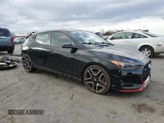 2020 Hyundai Veloster z VIN KMHT36AH1LU006202, wystawiony jako Copart lot #83087144 z przebiegiem 48 935 mil mil oraz Szkoda całkowita • Salvage title. Historia ofert i sprzedaży dostępna na DreamBid. Obrazek 4.