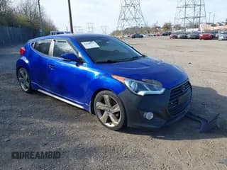 ✅ 2013 Hyundai Veloster Turbo • VIN: KMHTC6AE4DU173063 • Lot: 43728743. Listed on IAAI with 124,793 mi. Free auction sales archive from the USA and detailed vehicle history report at DreamBid. Image 1.