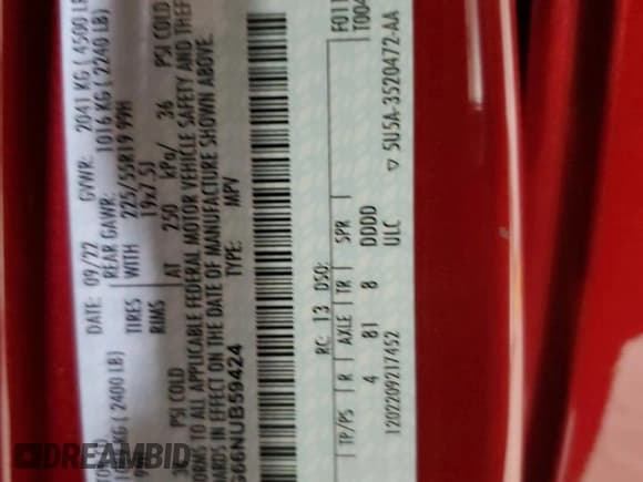 ✅ 2022 Ford Escape SE • VIN: 1FMCU9G66NUB59424 • Lot: 93072615. Listed on Copart with 7,302 mi. Free auction sales archive from the USA and detailed vehicle history report at DreamBid. Image 14.